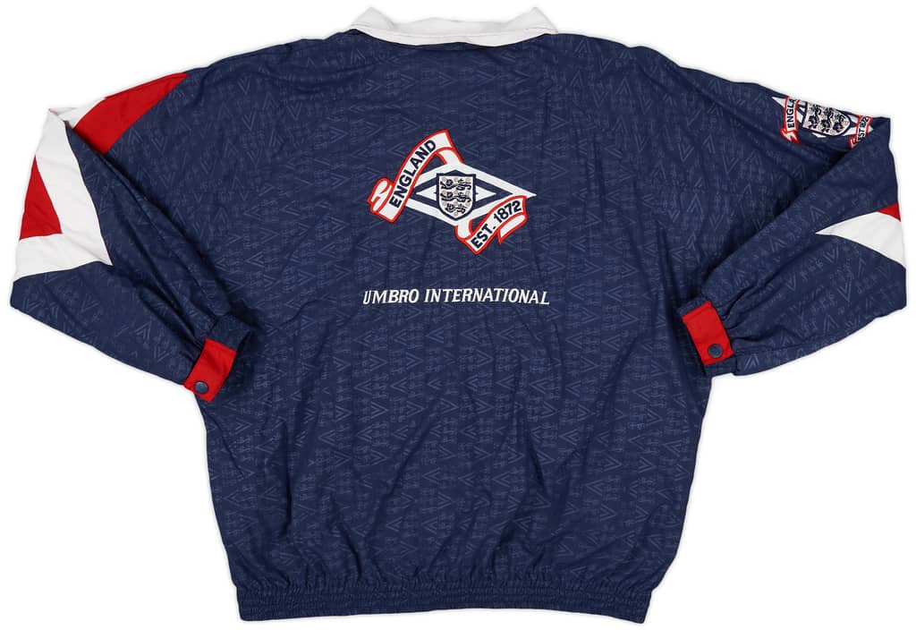 1990-92 England Umbro Track Jacket - 8/10 - (XL)