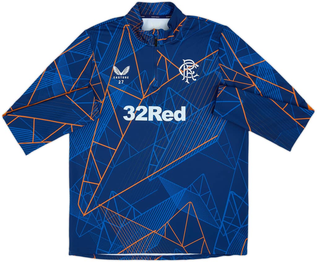 2024-25 Rangers Castore Pre-Match 1/4 Zip Top - 8/10