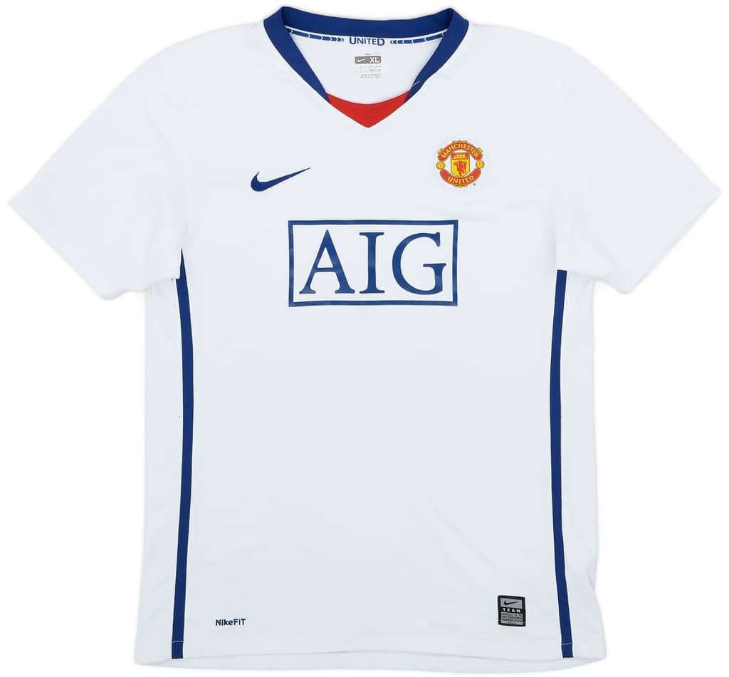2008-10 Manchester United Away Shirt - 8/10 - (XL.Boys)