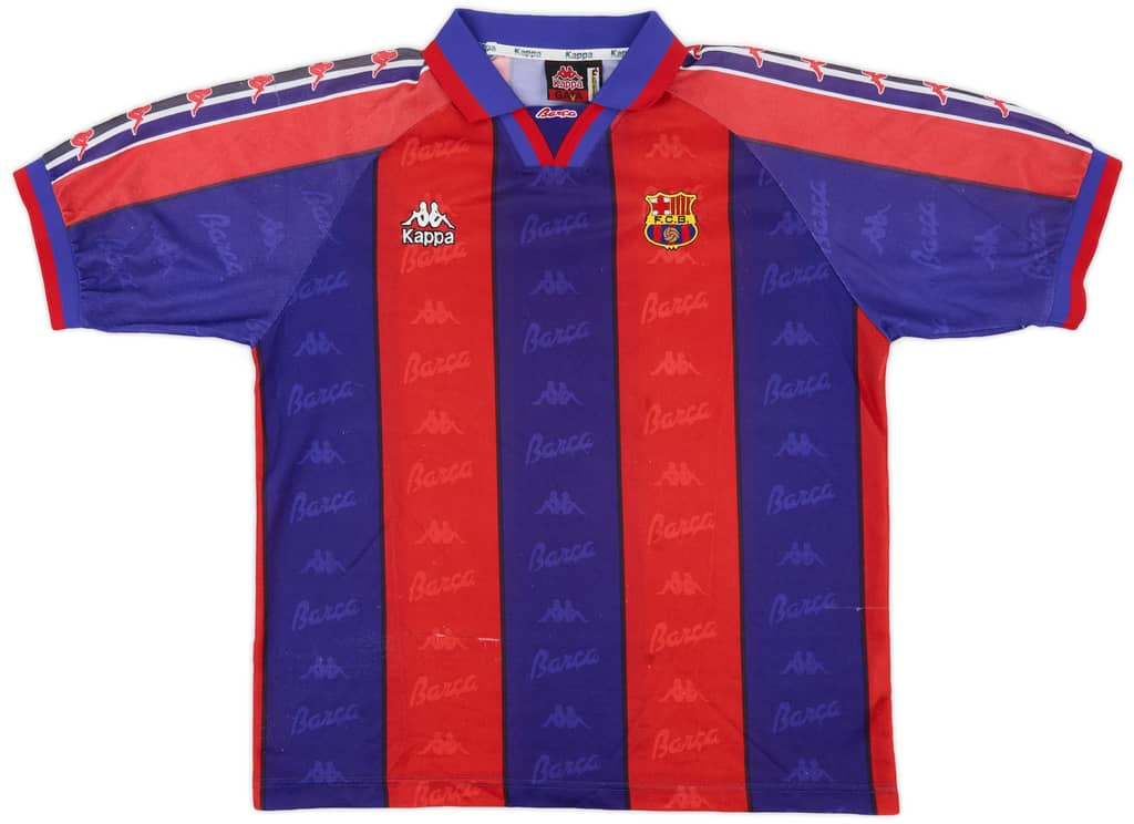 1995-97 Barcelona Home Shirt - 7/10 - (L)