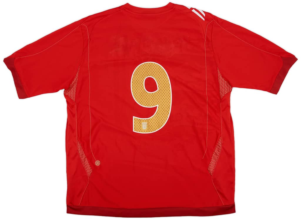 2006-08 England Away Shirt #9 - 9/10 - (XL)
