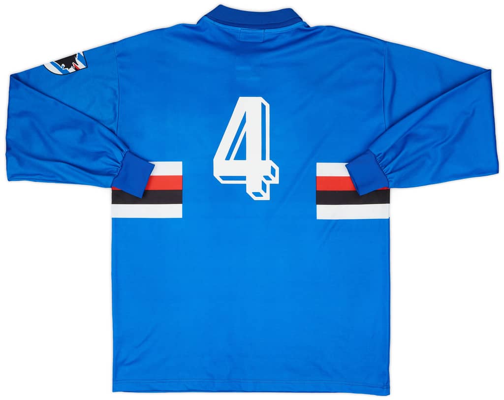 1992-94 Sampdoria Home L/S Shirt #4 - 8/10 - (XL)