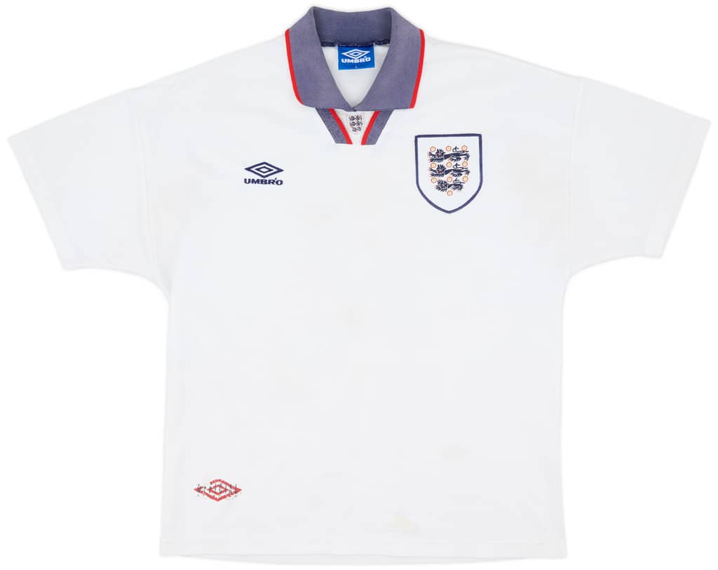 1993-95 England Home Shirt - 6/10 - (L)