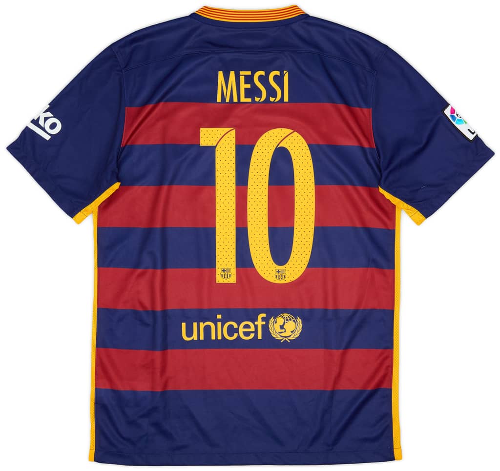 2015-16 Barcelona Home Shirt Messi #10 - 8/10 - (S)