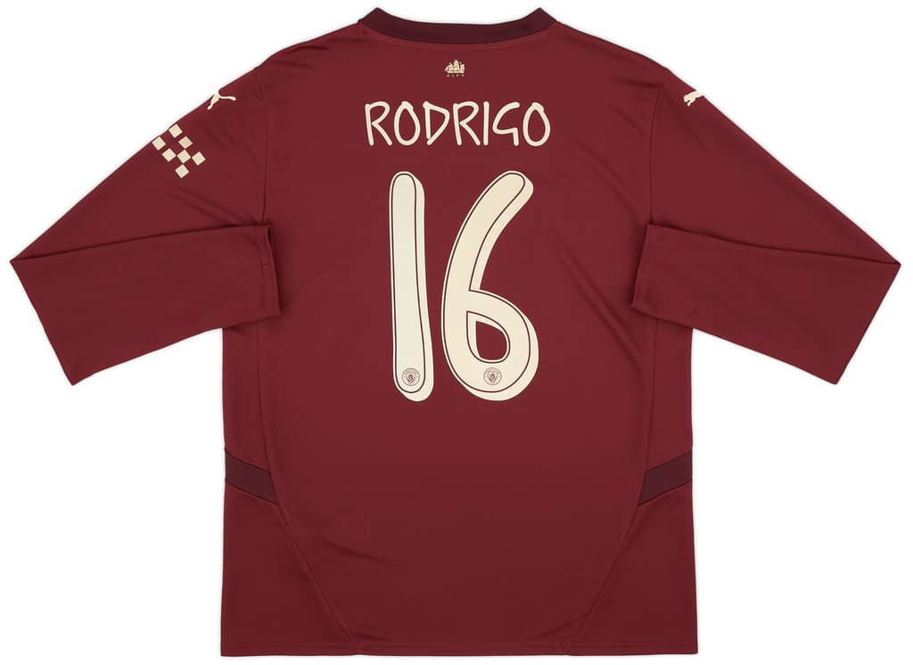 2024-25 Manchester City Third L/S Shirt Rodrigo #16