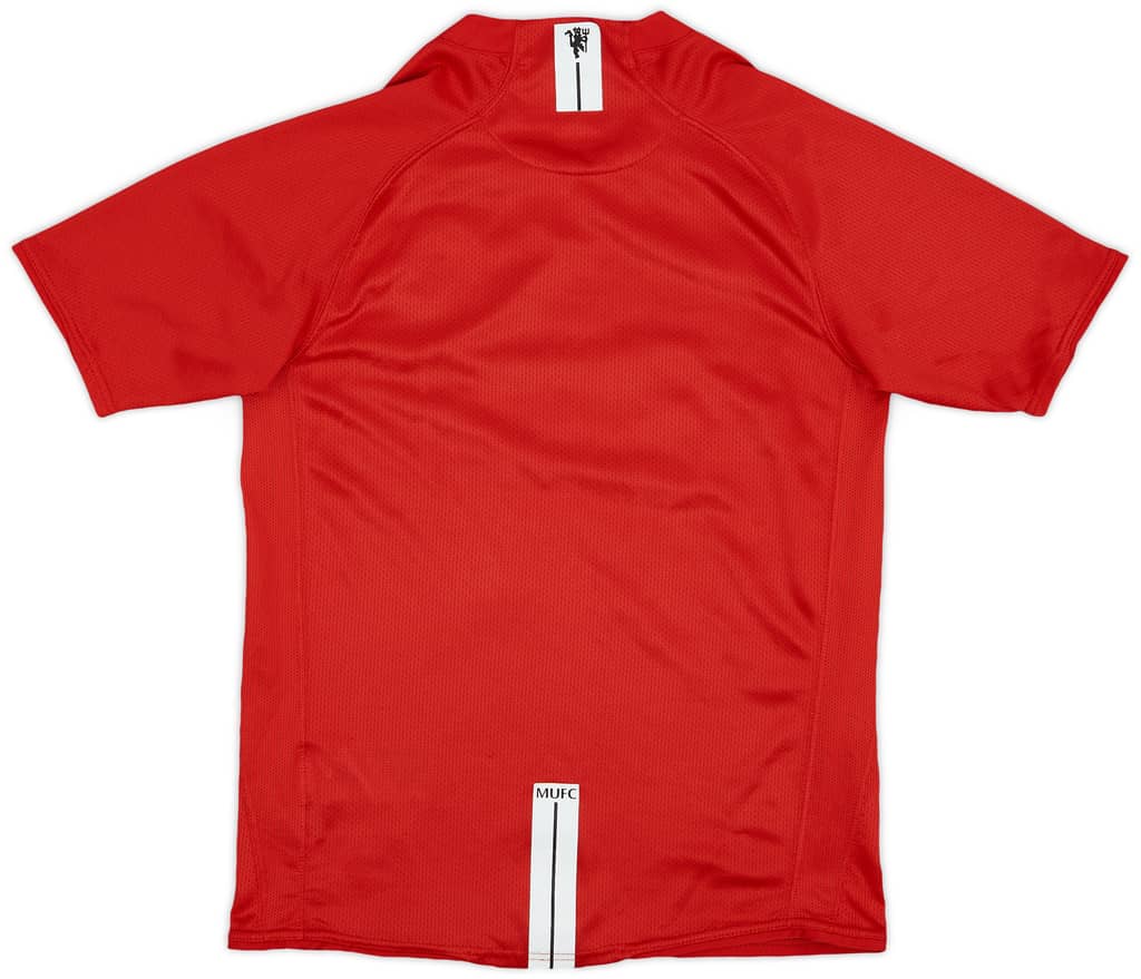 2007-09 Manchester United Home Shirt - 9/10 - (XL.Boys)