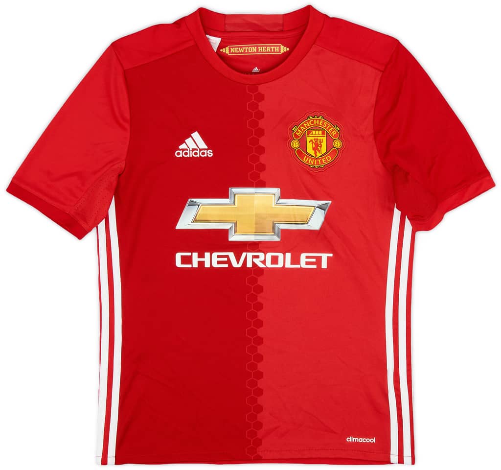 2016-17 Manchester United Home Shirt - 9/10 - (L.Boys)