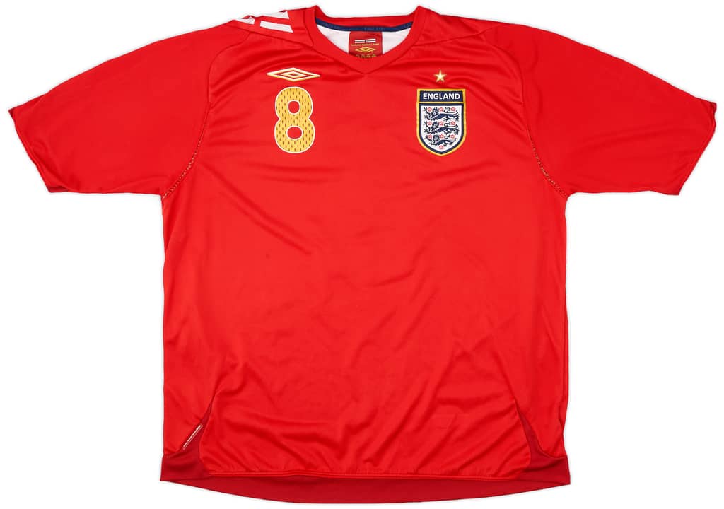 2006-08 England Away Shirt Lampard #8 - 6/10 - (XXL)