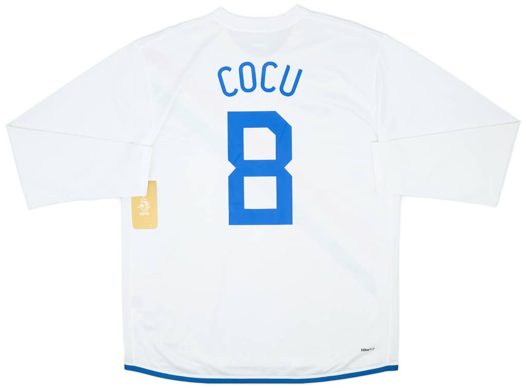 2006-08 Netherlands Away L/S Shirt Cocu #8 (XL)