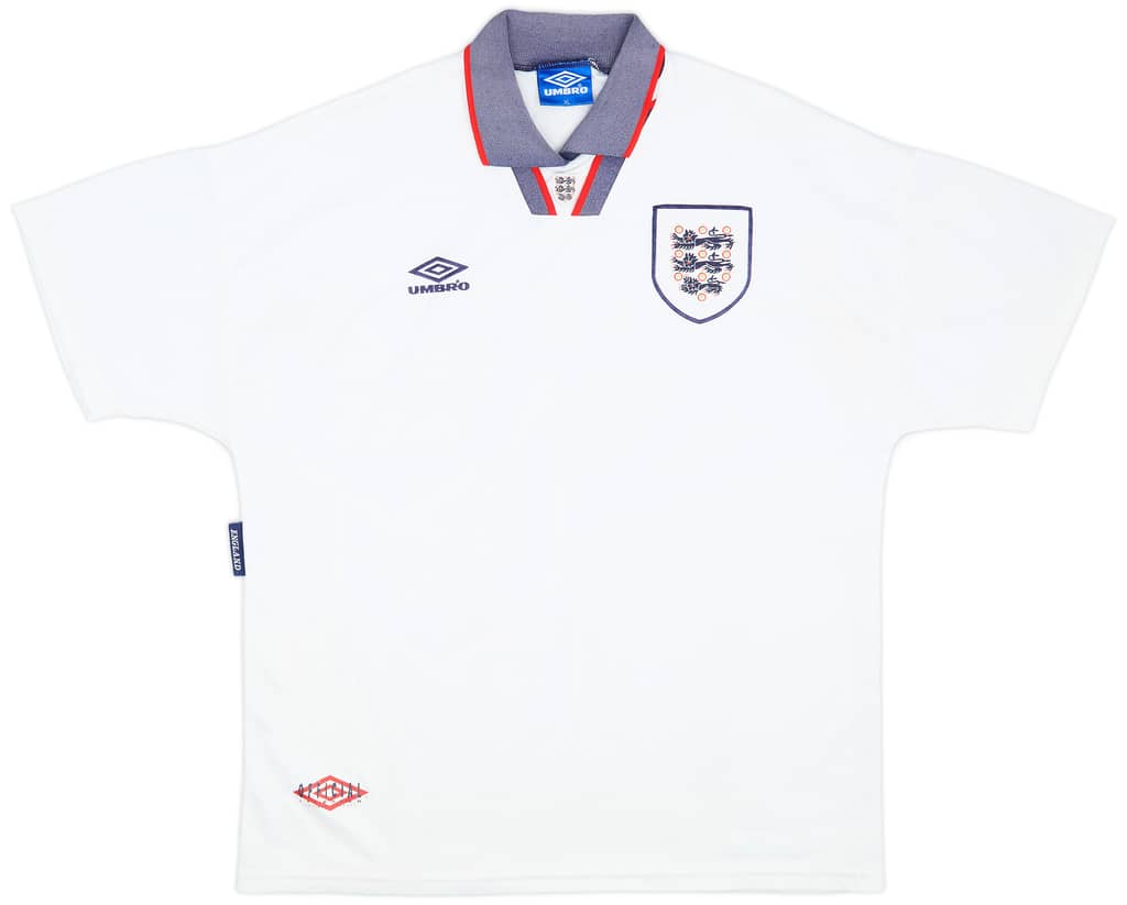 1993-95 England Home Shirt - 9/10 - (XL)