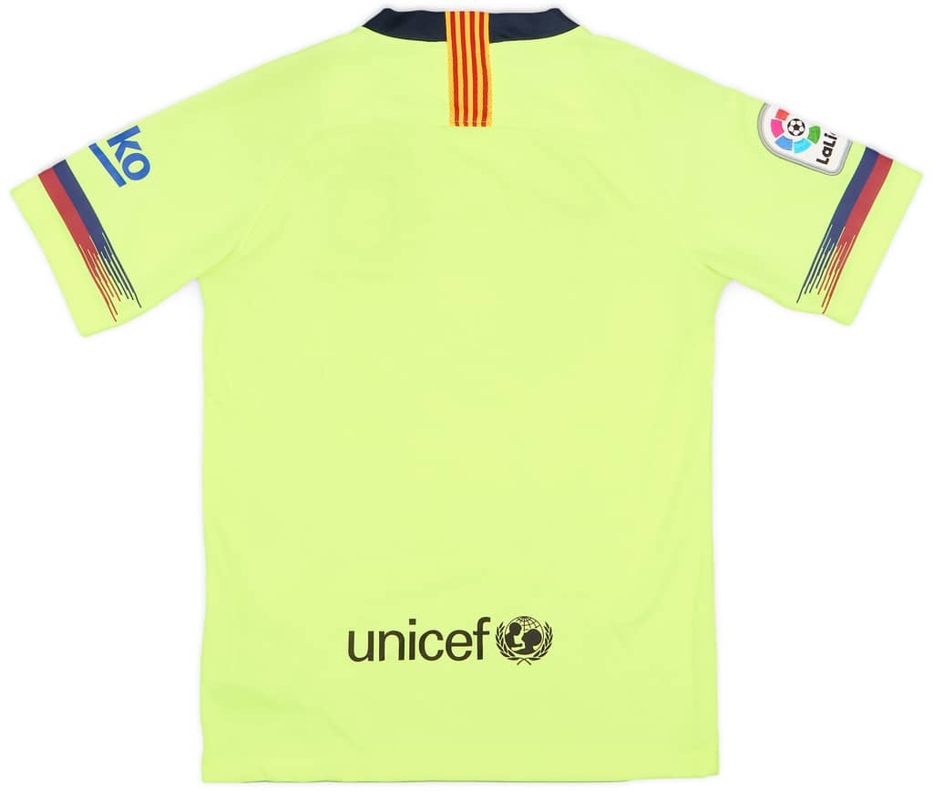 2018-19 Barcelona Away Shirt - 6/10 - (M.Boys)