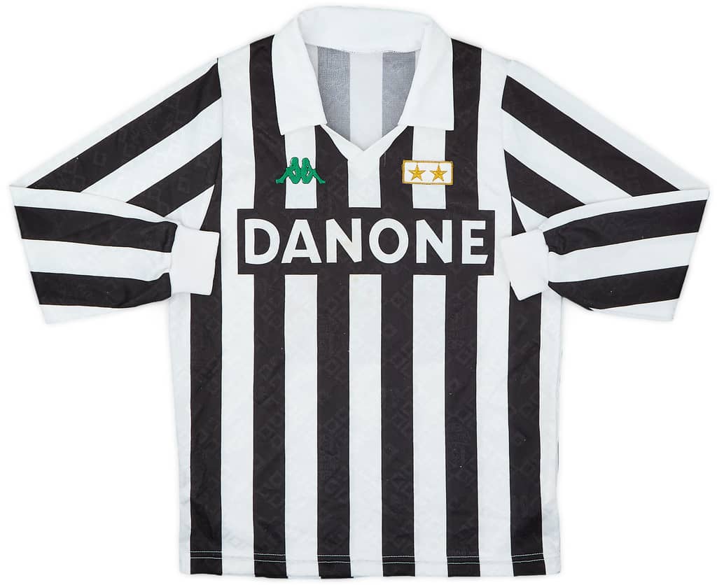 1992-94 Juventus Home L/S Shirt - 8/10 - (L.Boys)