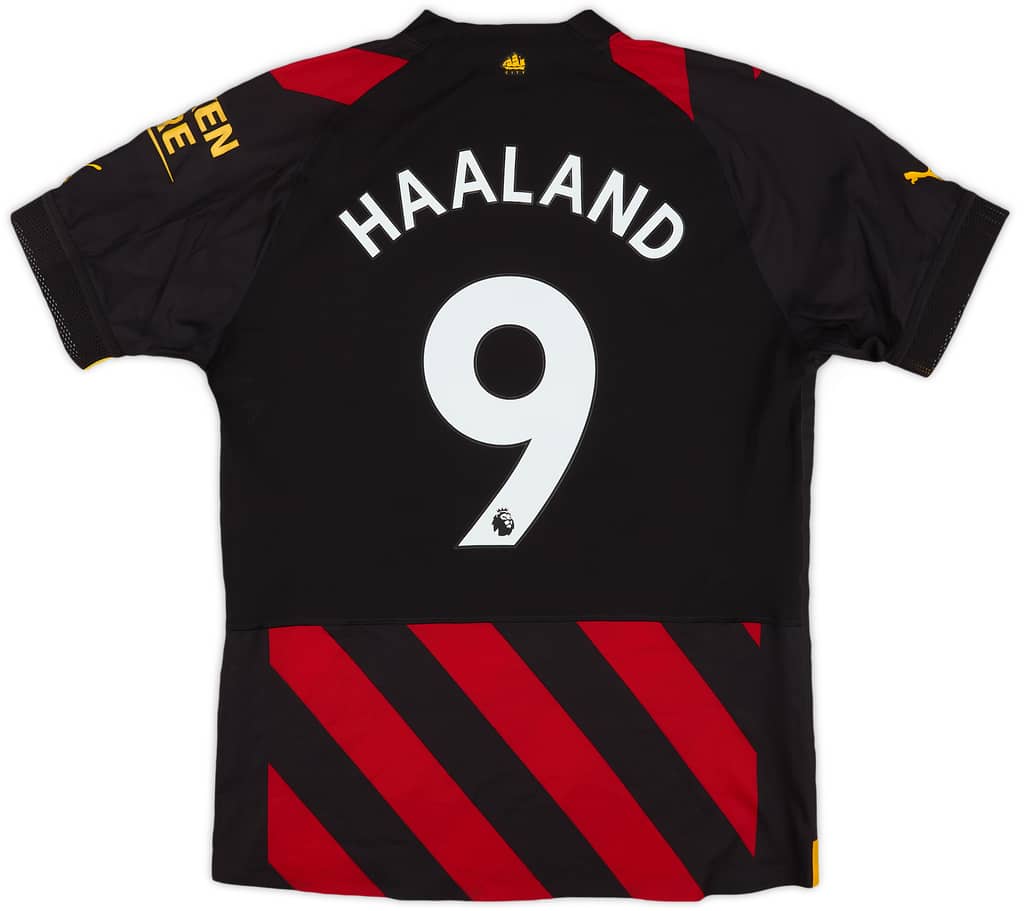 2022-23 Manchester City Authentic Away Shirt Haaland #9 (M)