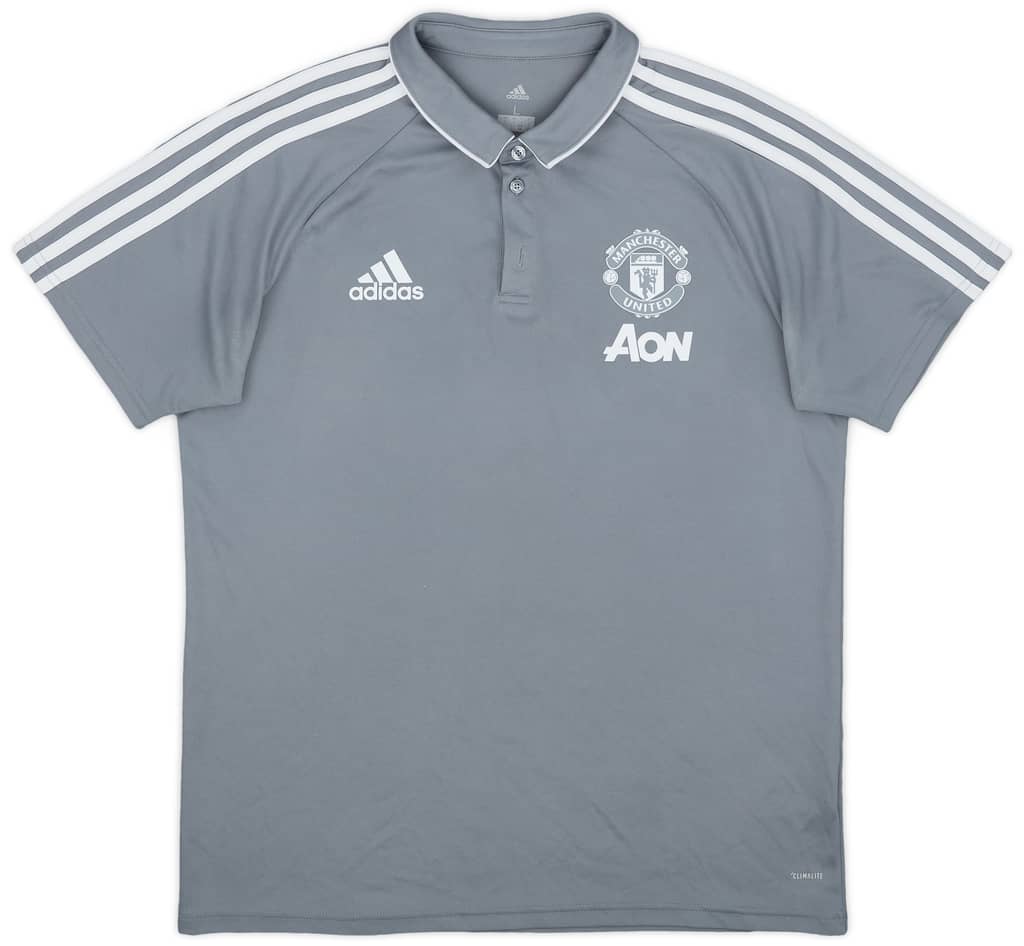 2017-18 Manchester United adidas Polo Shirt - 8/10 - (L)