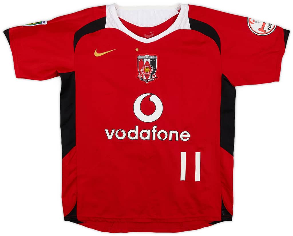 2006 Urawa Red Diamonds Home Shirt Tatsuya #11 - 8/10 - (XL.Boys)