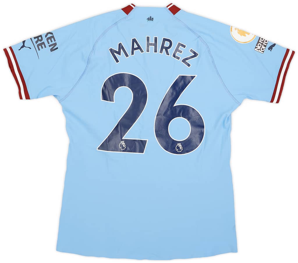 2022-23 Manchester City Match Issue Home Shirt Mahrez #26