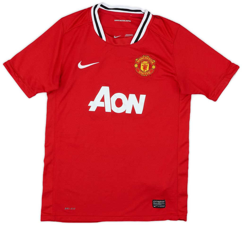 2011-12 Manchester United Home Shirt - 7/10 - (L.Boys)