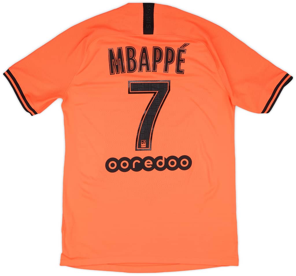 2019-20 Paris Saint-Germain Authentic Away Shirt Mbappe #7 - 8/10 - (M)