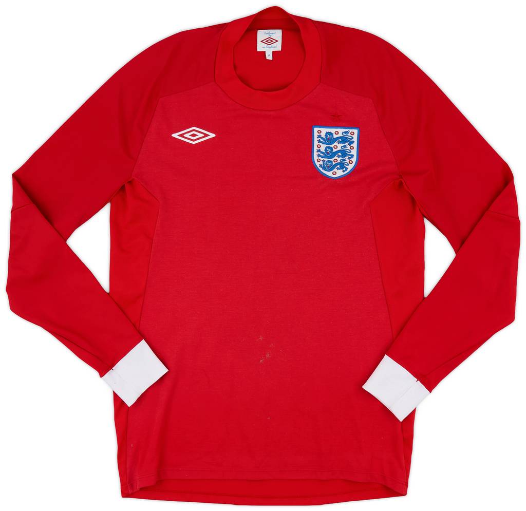 2010-11 England Away L/S Shirt - 8/10 - (M)