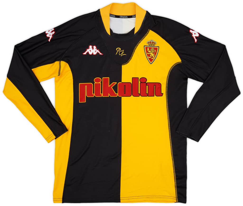 2001-02 Real Zaragoza Away L/S Shirt - 7/10 - (M)