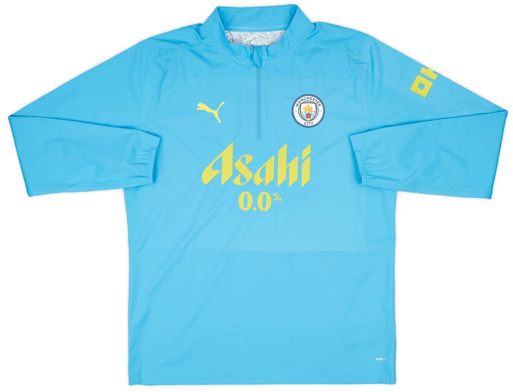 2024-25 Manchester City Player Issue 1/4 Zip Rain Top - As New