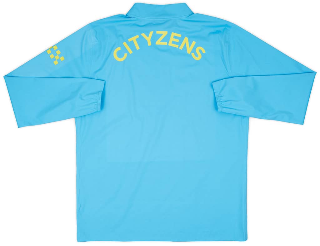 2024-25 Manchester City Player Issue 1/4 Zip Rain Top - As New