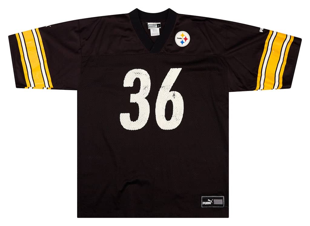 1997-00 Pittsburgh Steelers Bettis #36 Puma Jersey (Home) L