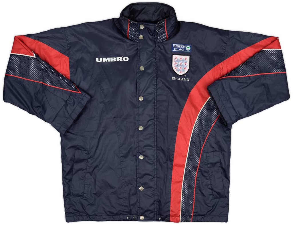 1998-00 England Umbro Padded Bench Coat - 6/10 - (M)
