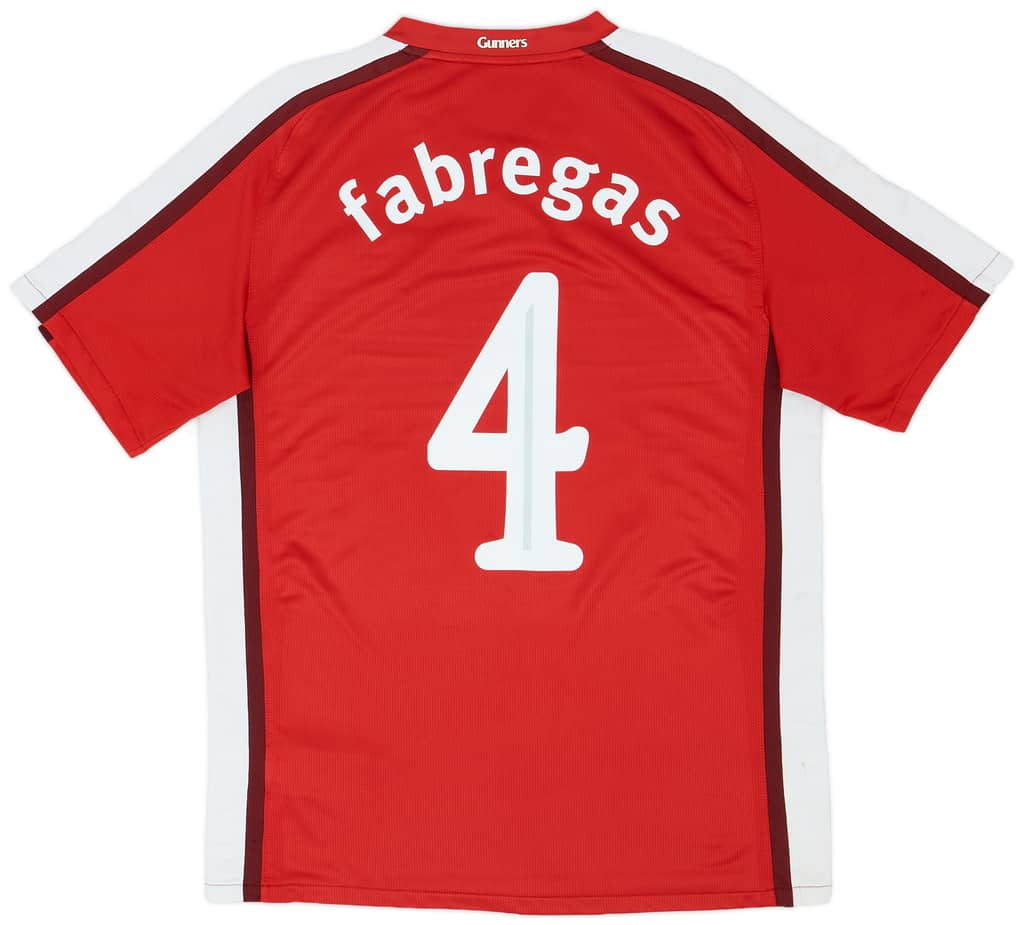 2008-10 Arsenal Home Shirt Fabregas #4 - 6/10 - (L)