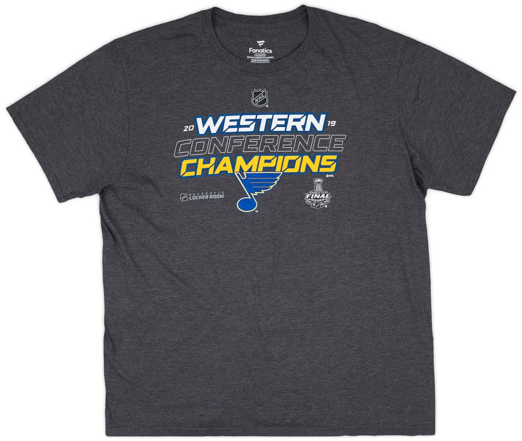 2019 St Louis Blues Western Conference Champions Fanatics Tee - 9/10 - (XL)