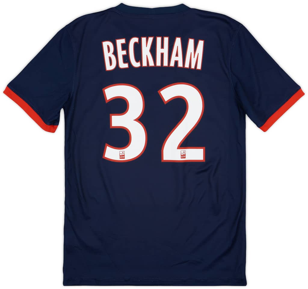 2013-14 Paris Saint-Germain Home Shirt Beckham #32 - 5/10 - (S)