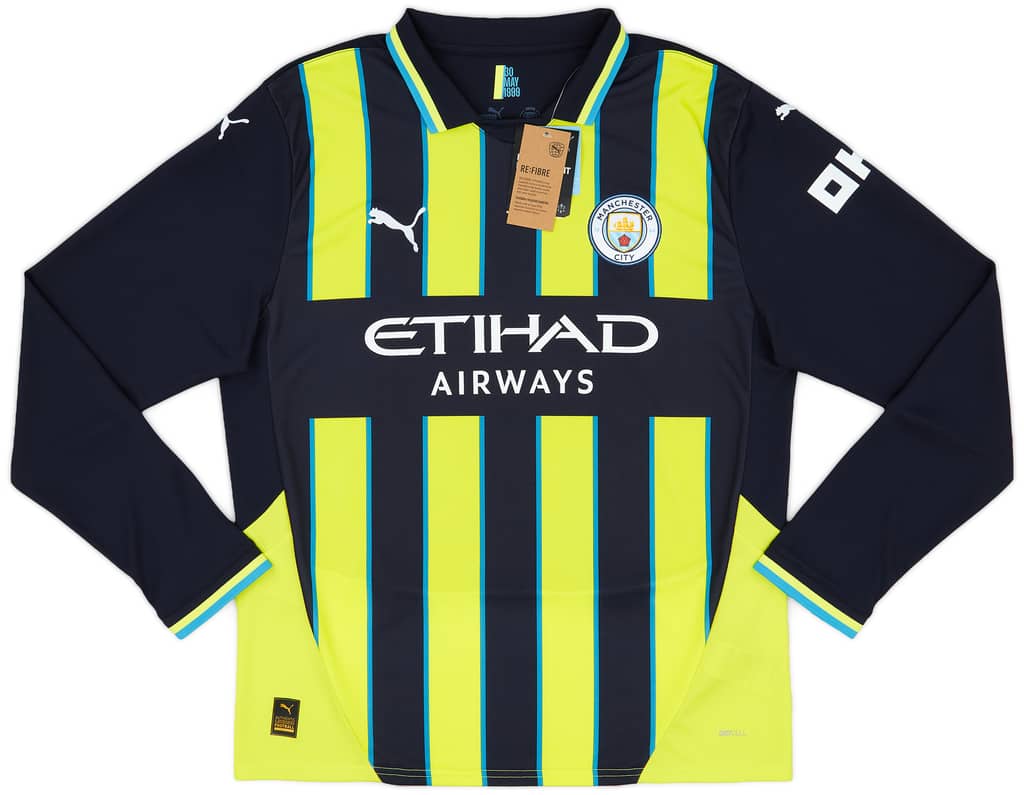 2024-25 Manchester City Away L/S Shirt Haaland #9