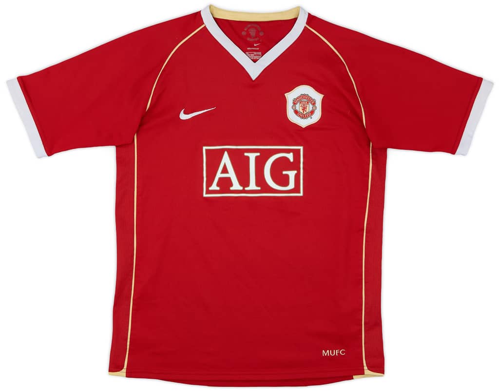2006-07 Manchester United Home Shirt - 7/10 - (XL.Boys)