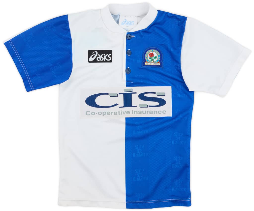 1996-98 Blackburn Home Shirt - 7/10 - (M.Boys)