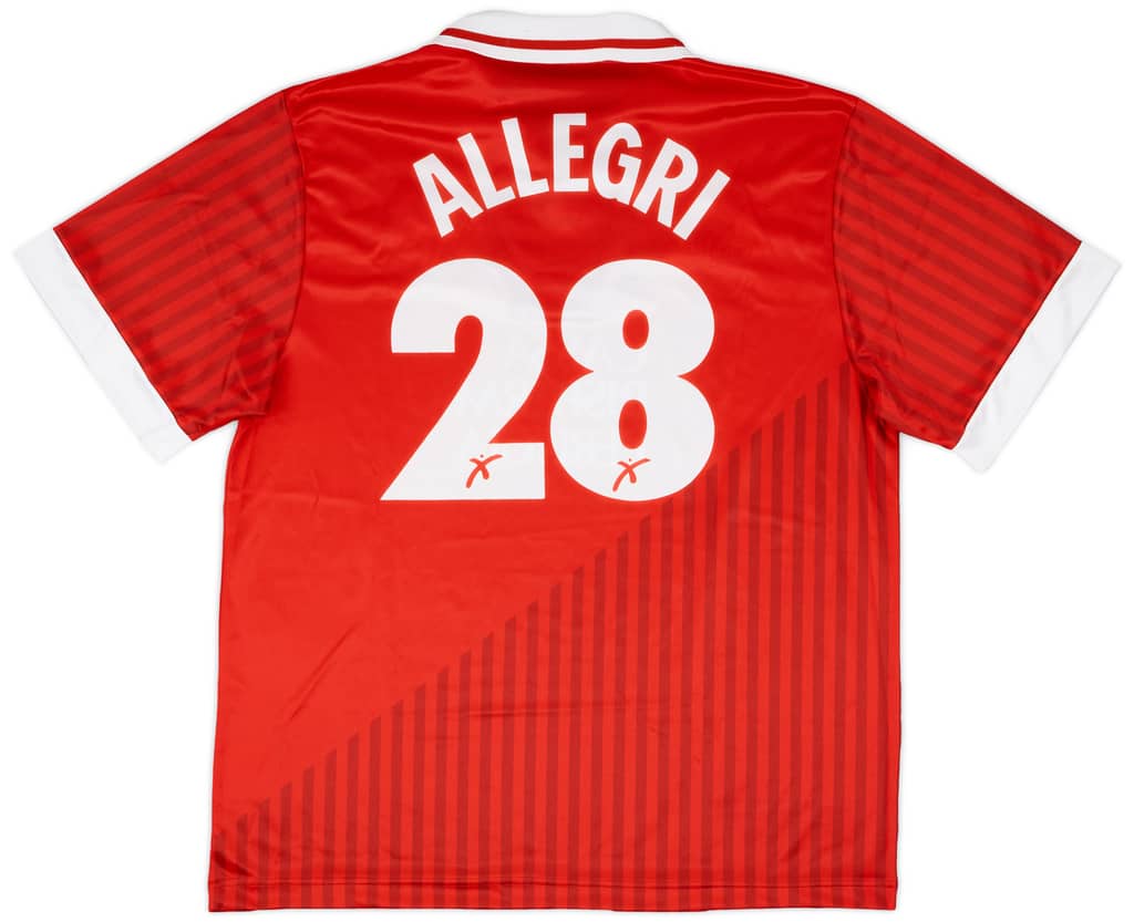 1995-96 Perugia Match Issue Home Shirt Allegri #28