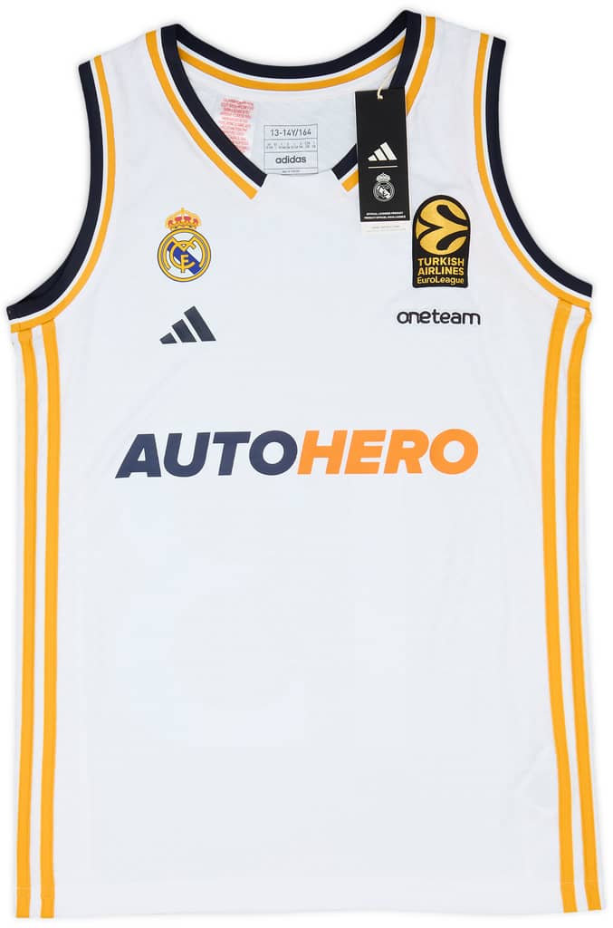 2023-24 Real Madrid Basketball Home Jersey Rodriguez #13 (L.Kids)