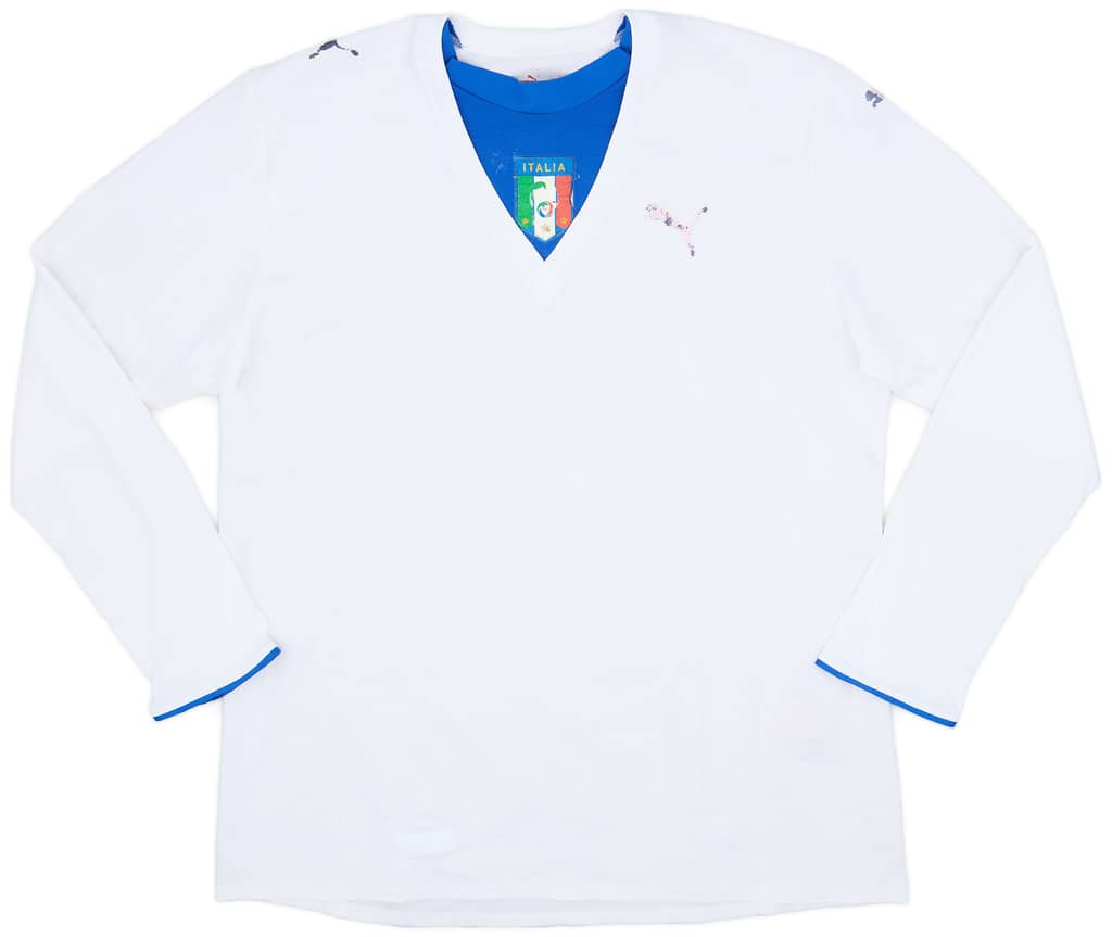 2006 Italy Away L/S Shirt - 3/10 - (XXL)