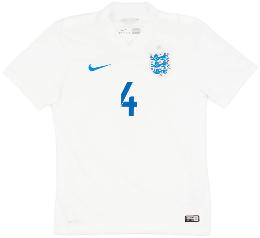 2014-15 England Home Shirt Gerrard #4 - 7/10 - (S)