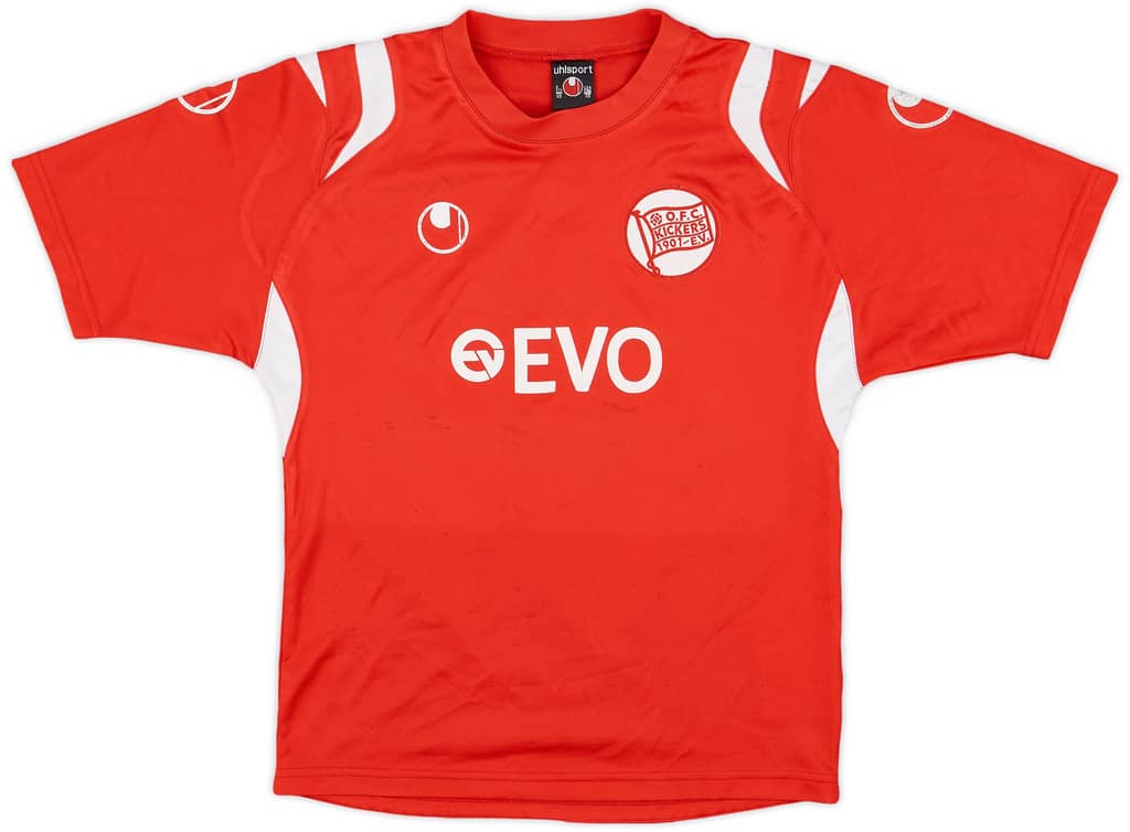 2009-10 Kickers Offenbach Home Shirt Laux #14 - 6/10 - (L.Boys)