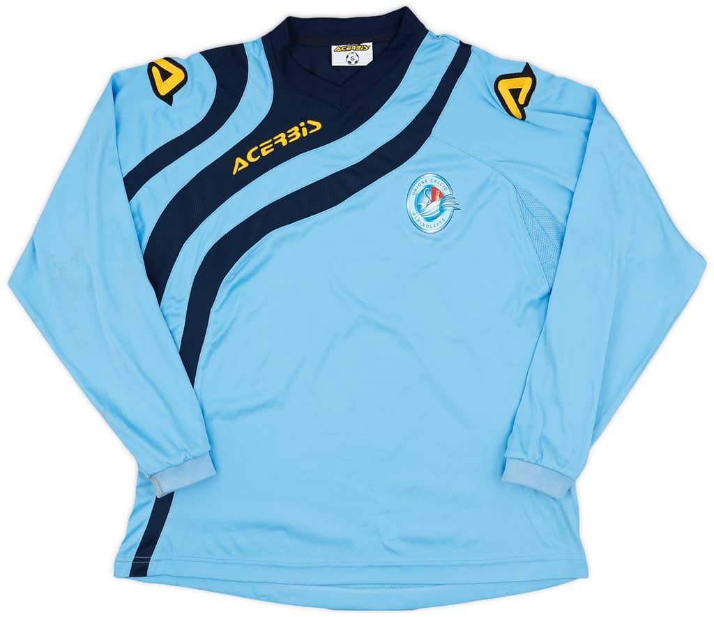 2007-08 AlbinoLeffe Home L/S Shirt - 5/10 - (S)