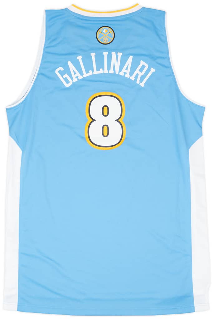 2011-14 Denver Nuggets Gallinari #8 adidas Swingman Away Jersey (XL)