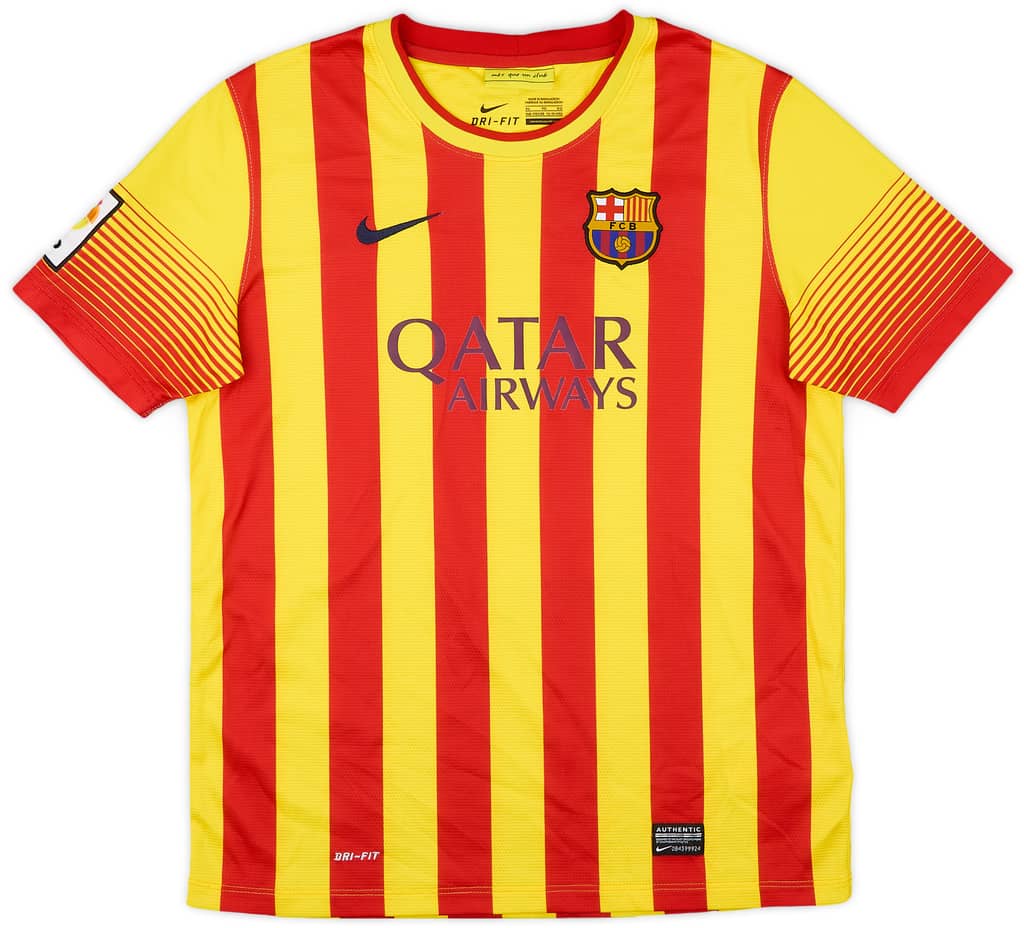 2013-15 Barcelona Away Shirt - 9/10 - (XL.Boys)