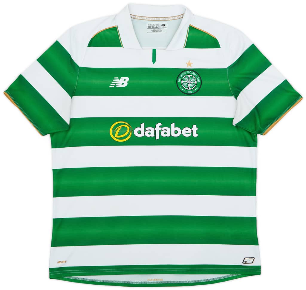 2016-17 Celtic Home Shirt - 8/10 - (XL)