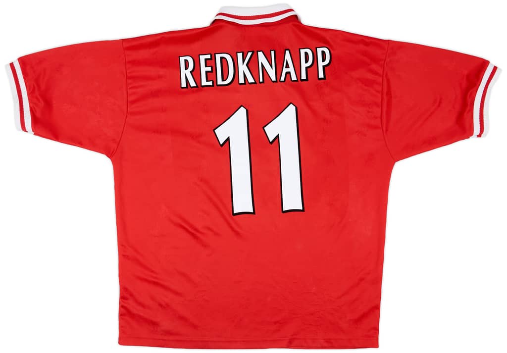 1996-98 Liverpool Home Shirt Redknapp #11 - 8/10 - (XL)