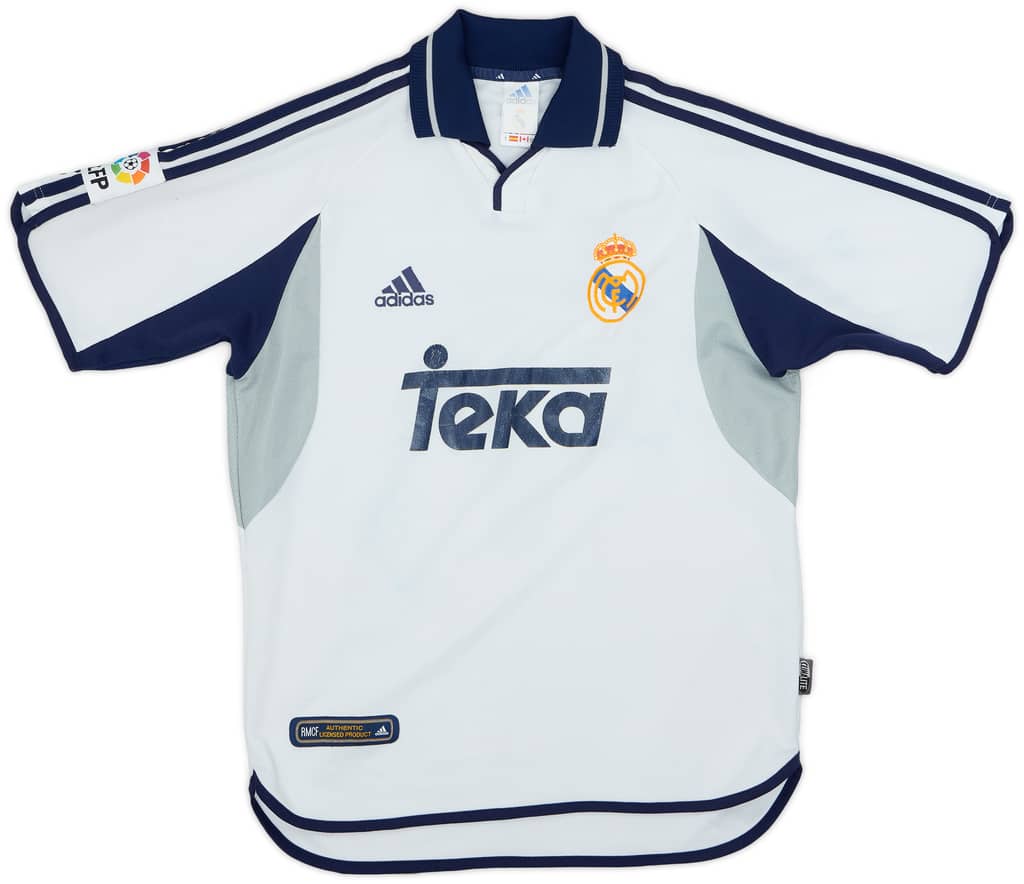 2000-01 Real Madrid Home Shirt Raul #7 - 5/10 - (S)