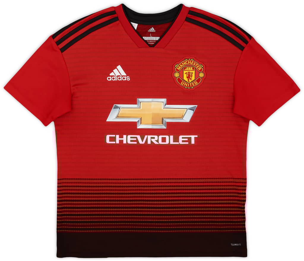 2018-19 Manchester United Home Shirt - 8/10 - (L.Boys)