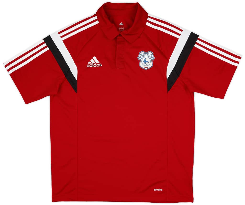2015-16 Cardiff City adidas Polo Shirt - 9/10 - (L)