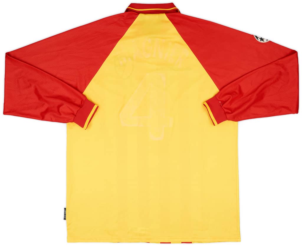 1998-99 Lens Match Issue Champions League Home L/S Shirt Magnier #4