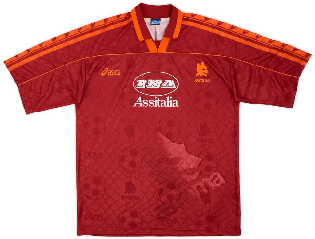 1995-96 Roma Home Shirt - 8/10 - (XXL)