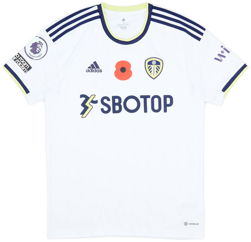 2022-23 Leeds Match Issue Home Shirt Hjelde #33